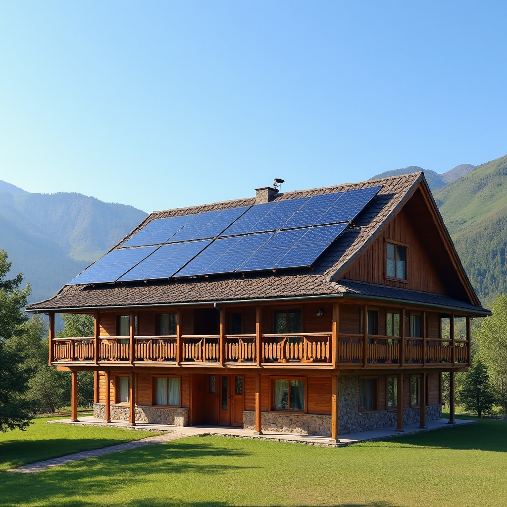 Несколько коллекторов на крупном гостевом доме